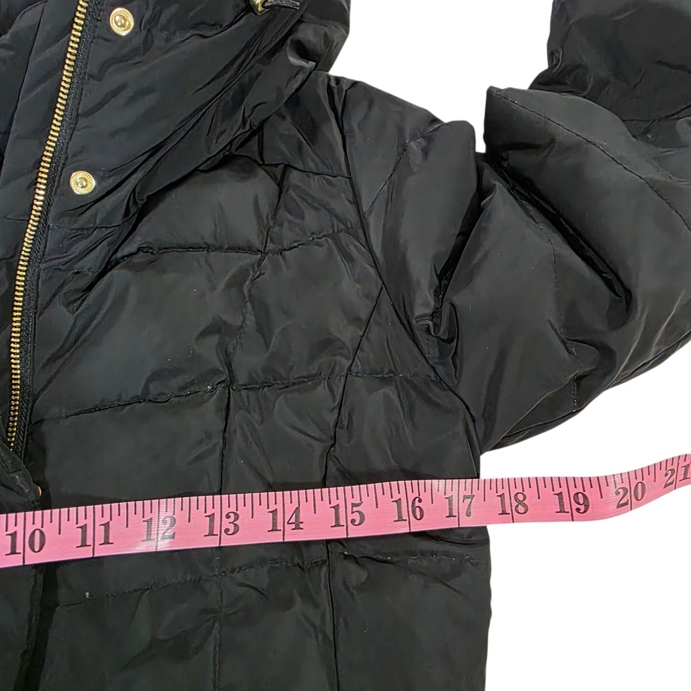 Cole Haan Hooded‎ Puffer Coat Womens Black XS/TP Full Zip Down & Feathers - Picture 12 of 15